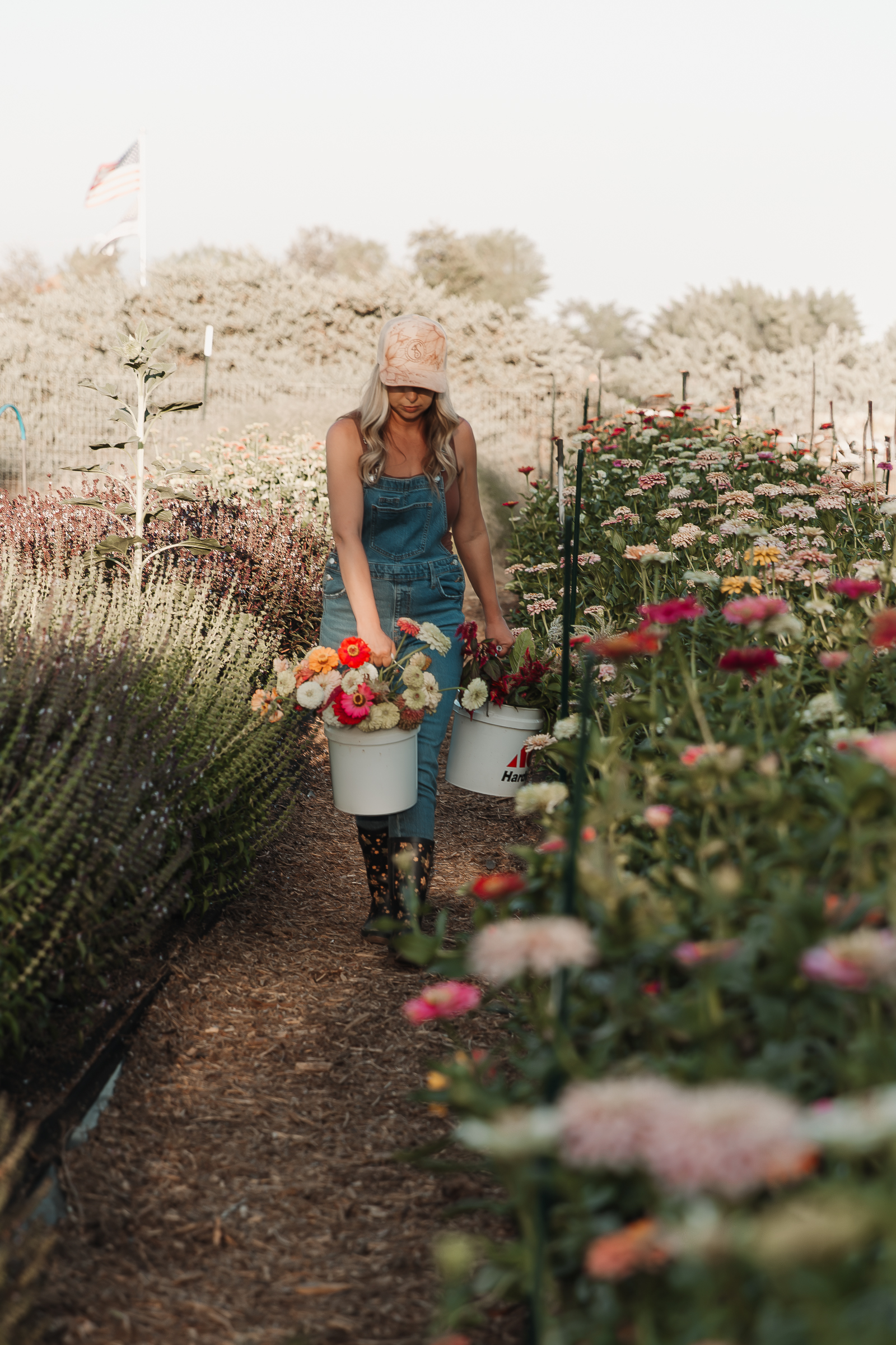 Fresh farm bouquets at Four Shores Ranch